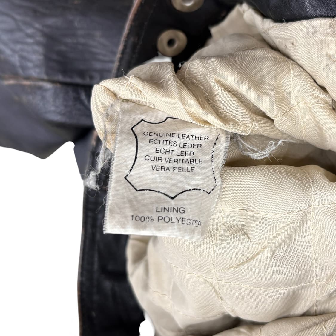 빈티지 레더 트러커 자켓 상품이미지5