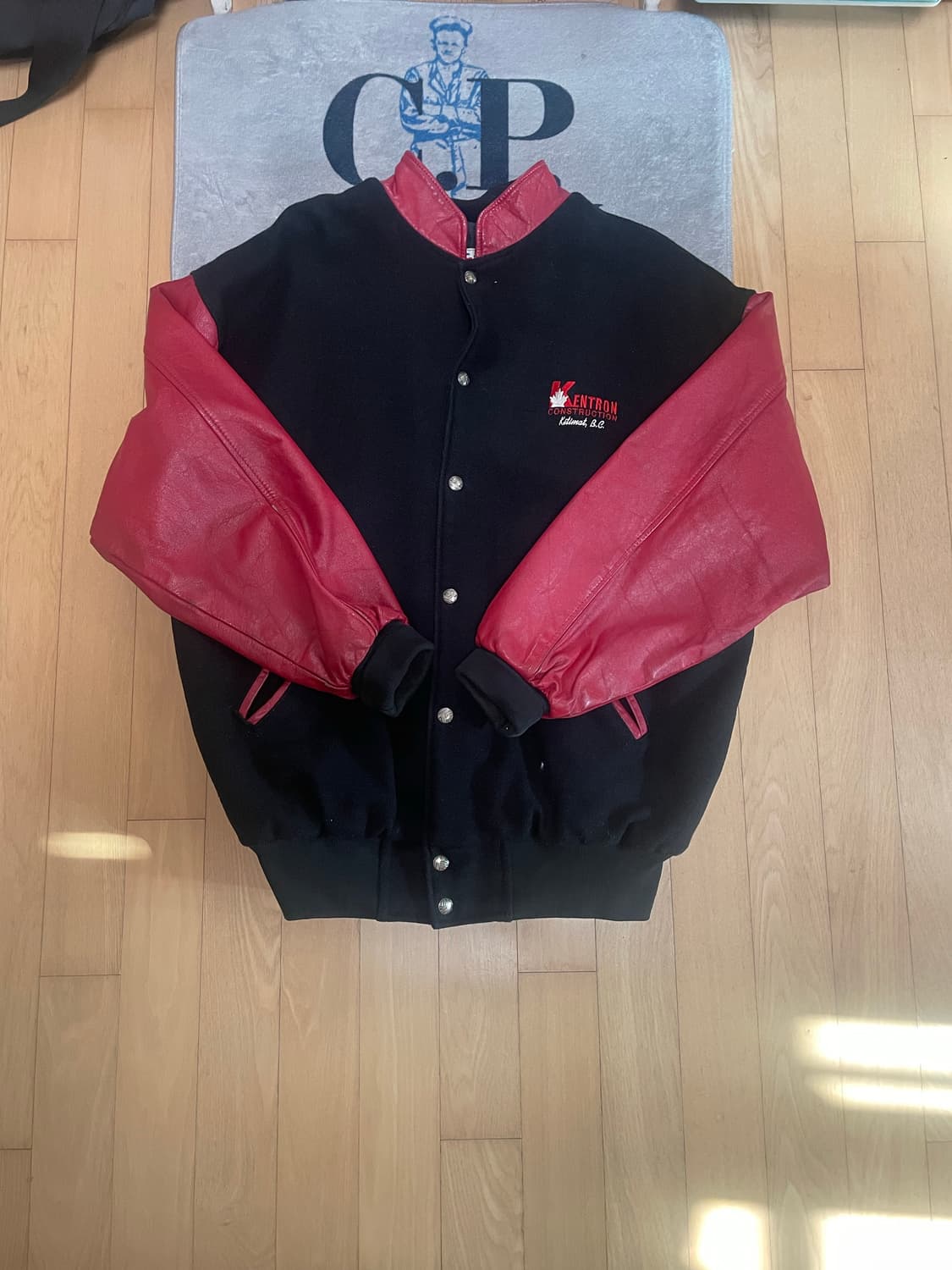 빈티지 가죽 바시티자켓  상품이미지1