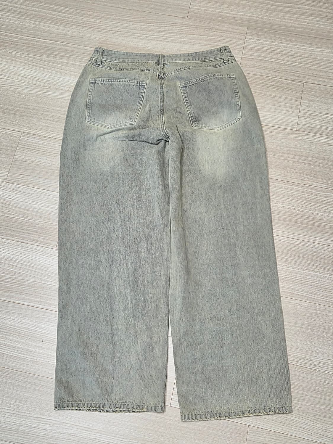 인사일런스 와이드 진 GREY BEIGE L 상품이미지4