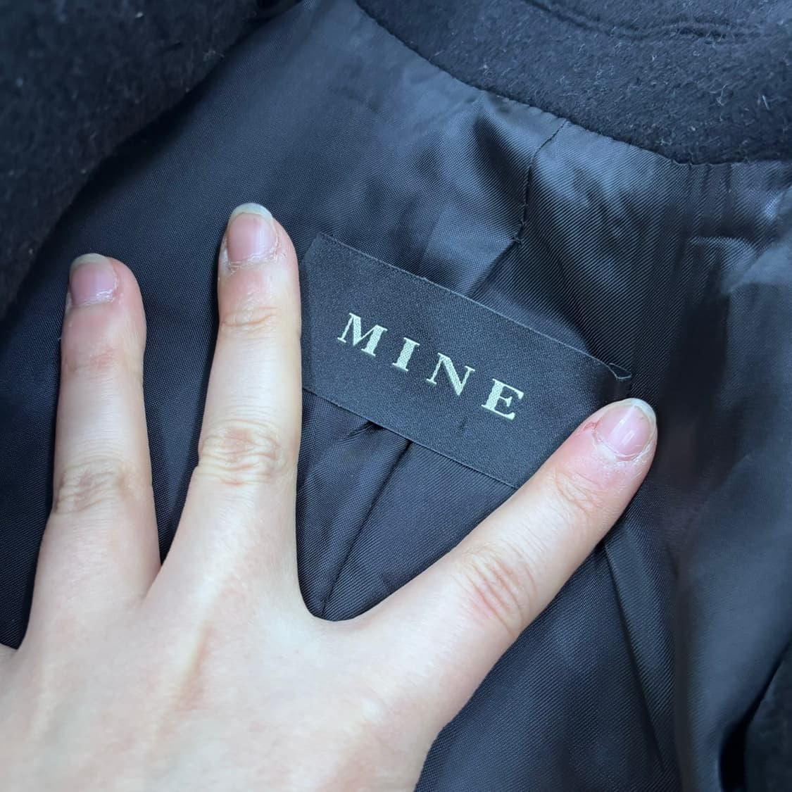 82-94 한섬마인 울캐시미어 롱코트 0316E 상품이미지3