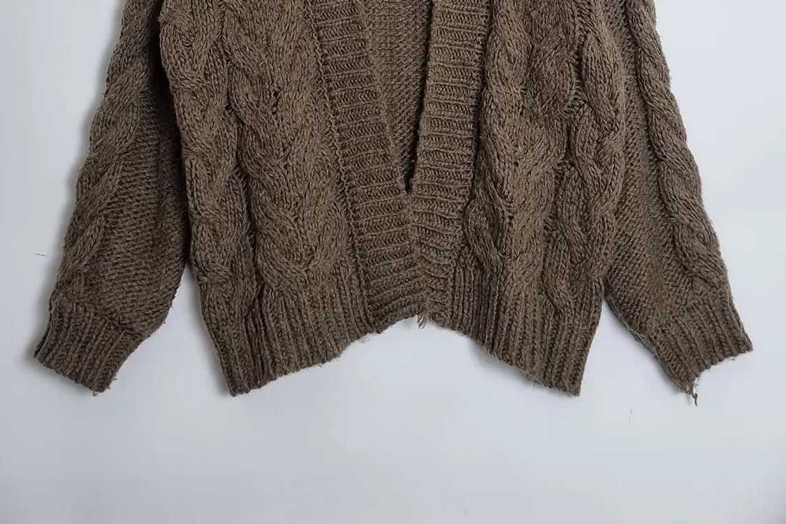 코엔 브라운 루즈핏 가디건  상품이미지4