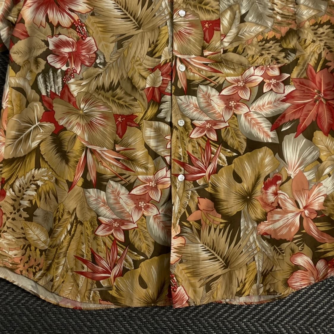 USA 오리지날 빈티지 하와이안 셔츠o 4208 상품이미지4