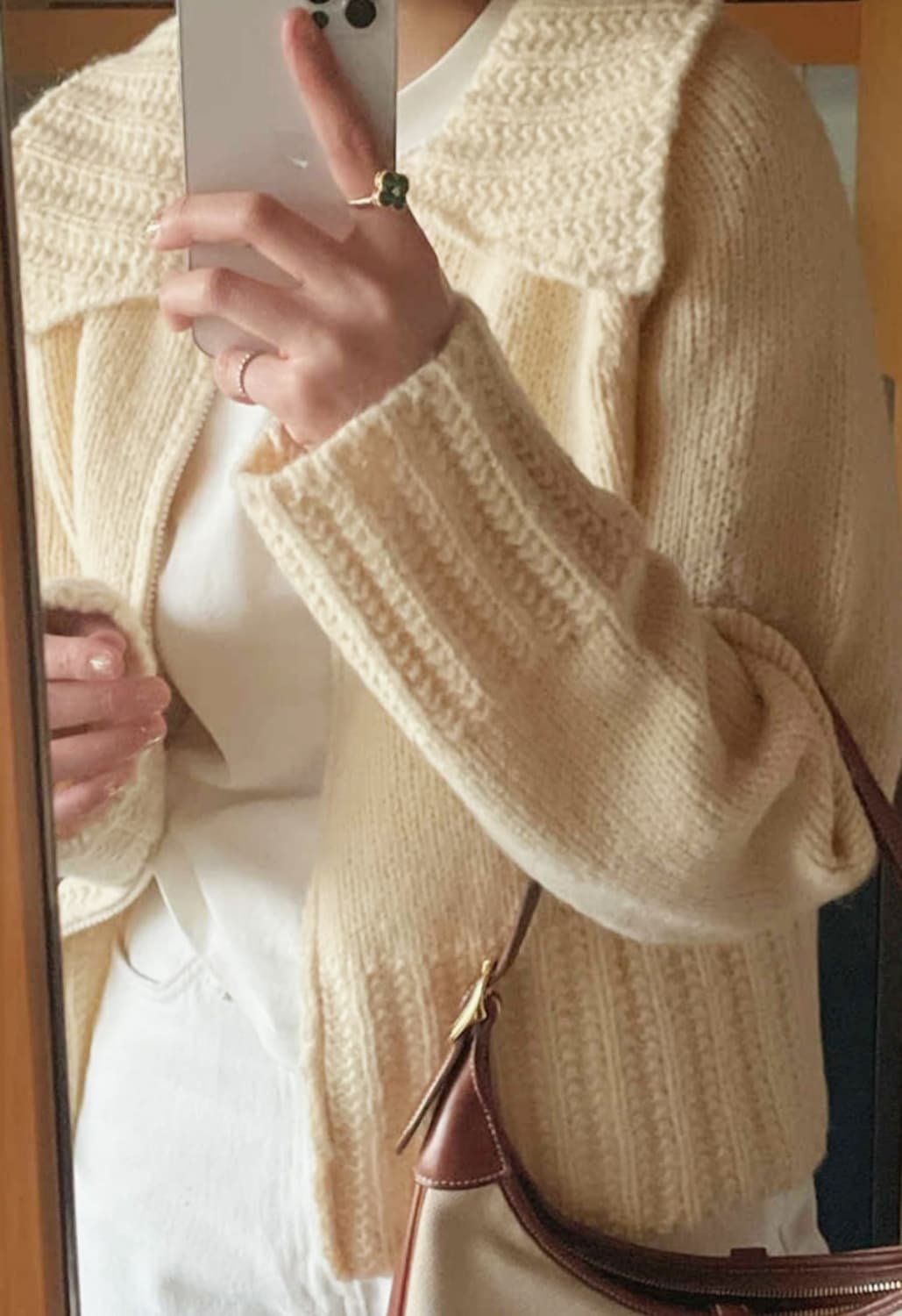 메이비베이비(MAYBEBABY) 디어리스트 길모어 니트가디건 프리사이즈  상품이미지2