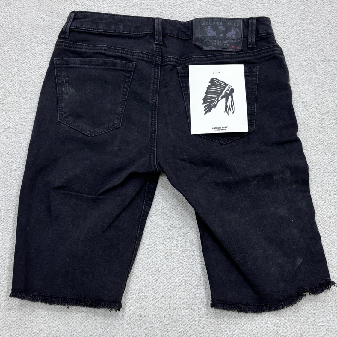 26 앤드류허쉬 인디언 하프 데님 팬츠 0330E 상품이미지2