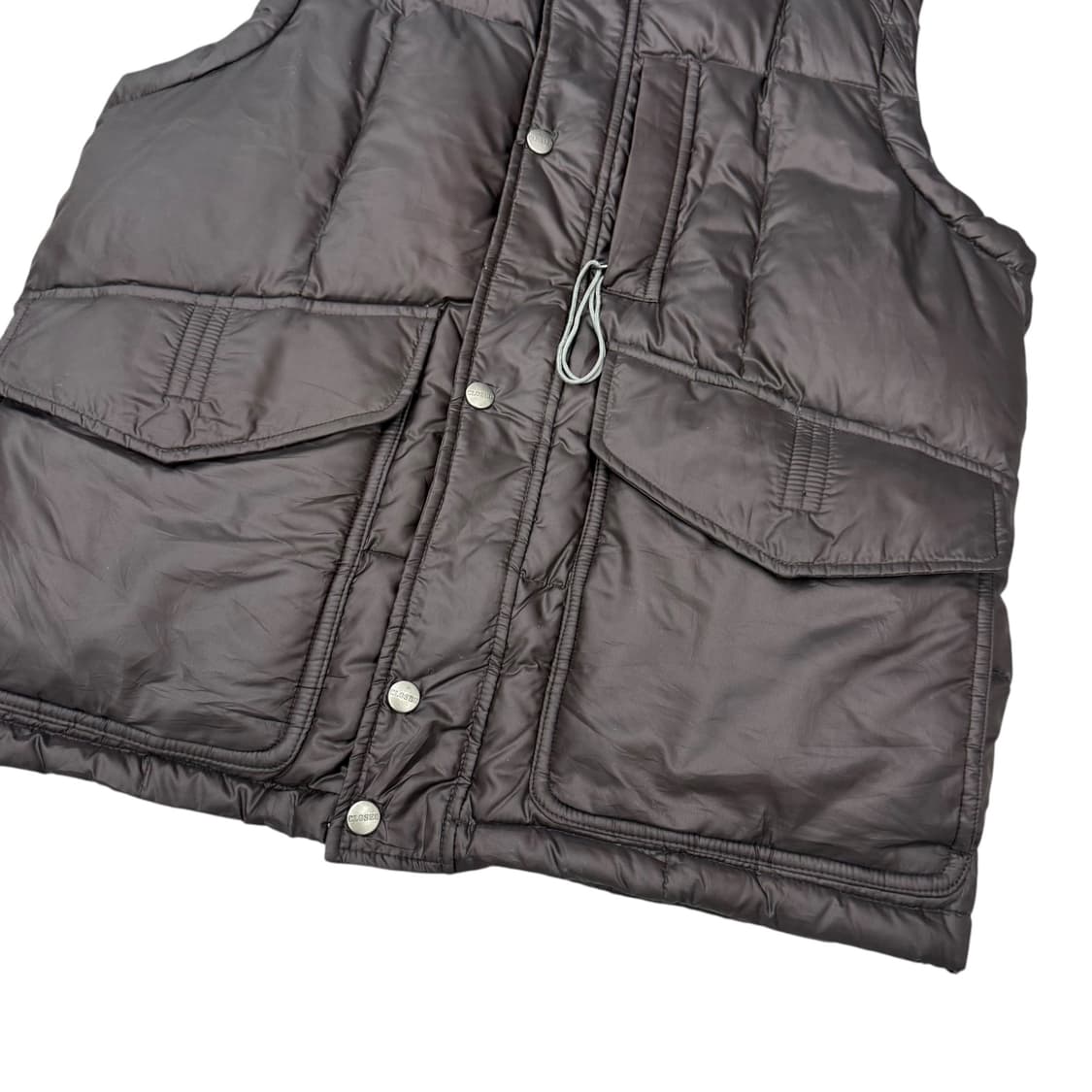 JPN closed 덕다운 브라운 투웨이 조끼패딩 상품이미지5