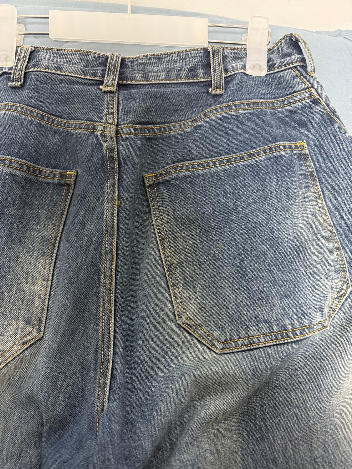 [3] 해칭룸 와이드커브진_워시드 블루 상품이미지5