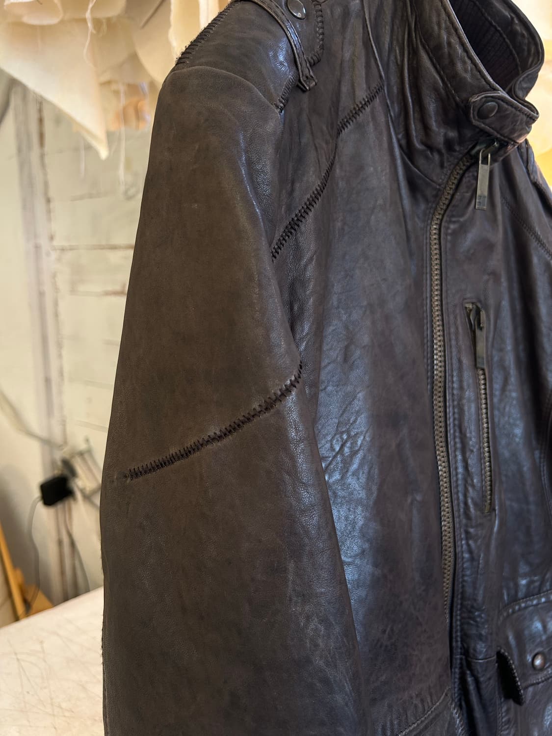 Hugo Boss orenge 레더자켓 상품이미지3