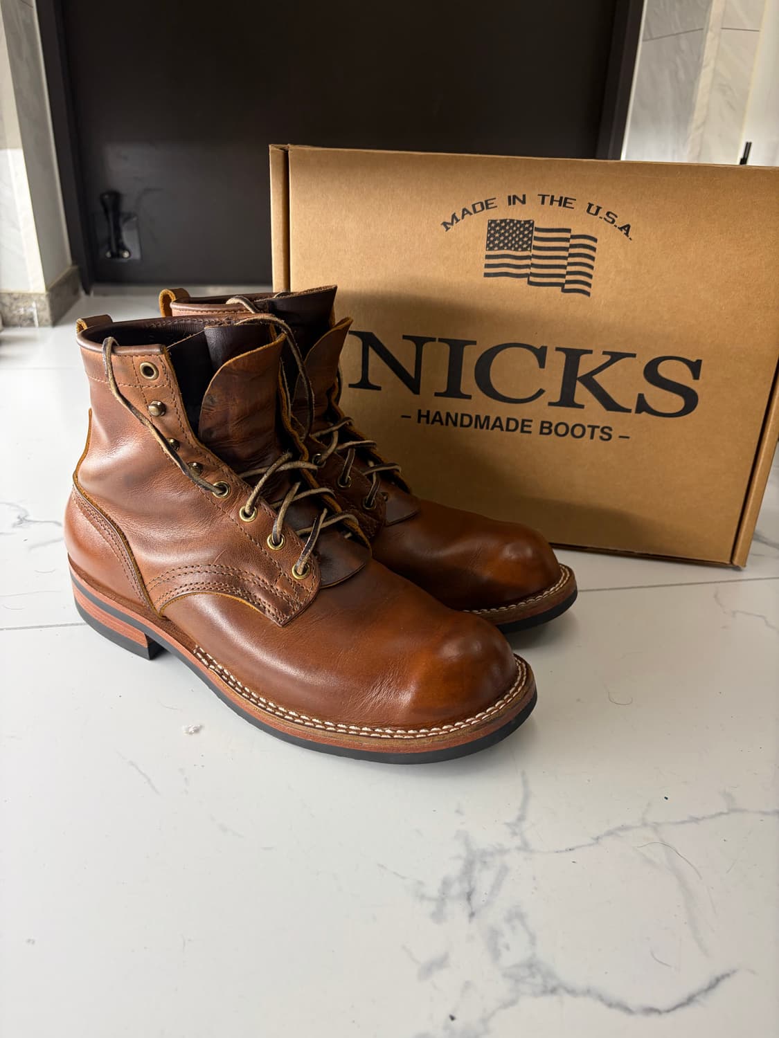 [9.5E, 275-280] Nicks 닉스 팔콘 부츠 화이츠 부츠 상품이미지1