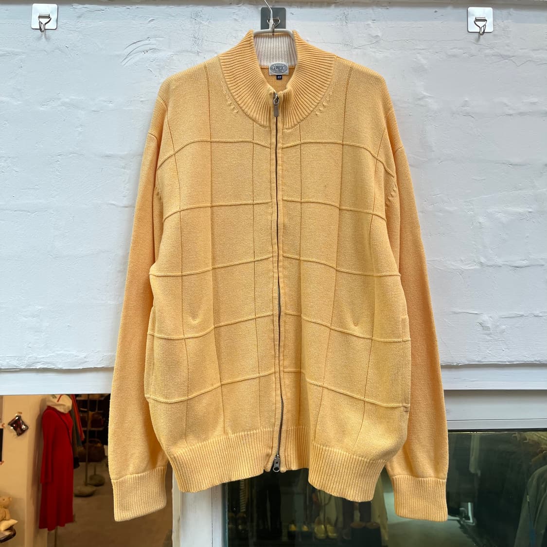 J.Press 옐로우 니트 집업 LL 상품이미지1