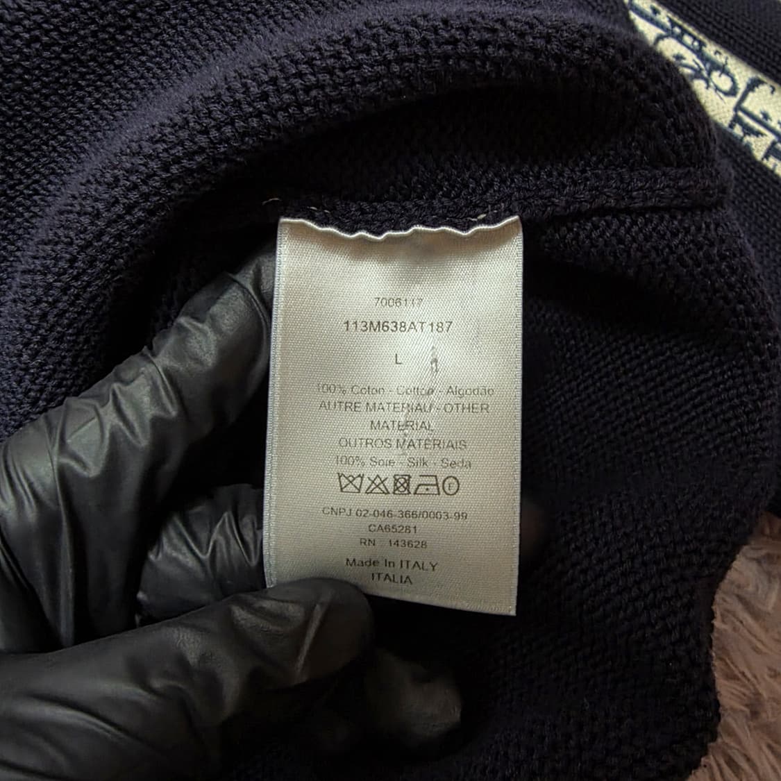 {클로젯}[L]디올 오블리크 인서트 니트 상품이미지7