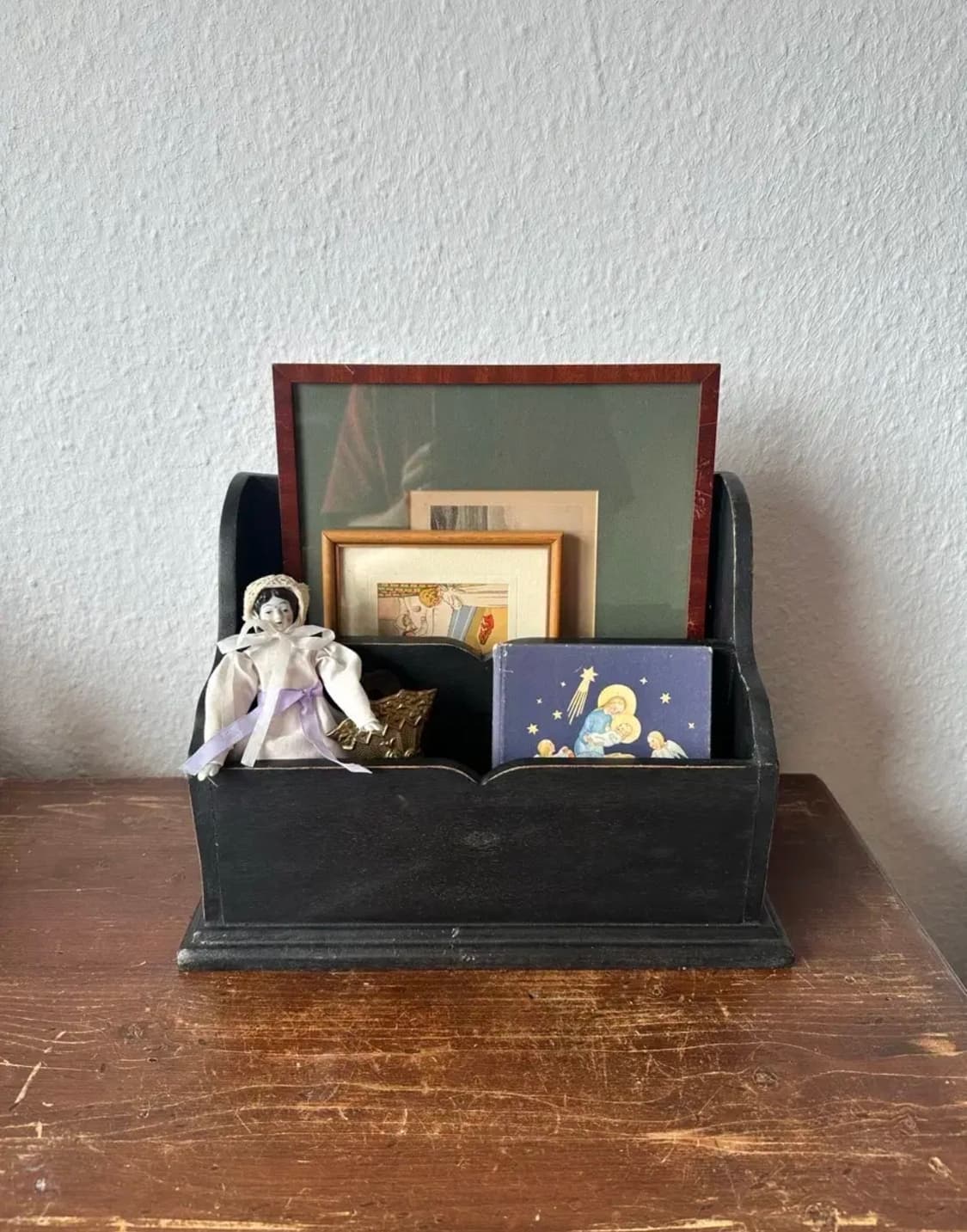 독일)빈티지 우드 블랙 오거나이저 상품이미지1