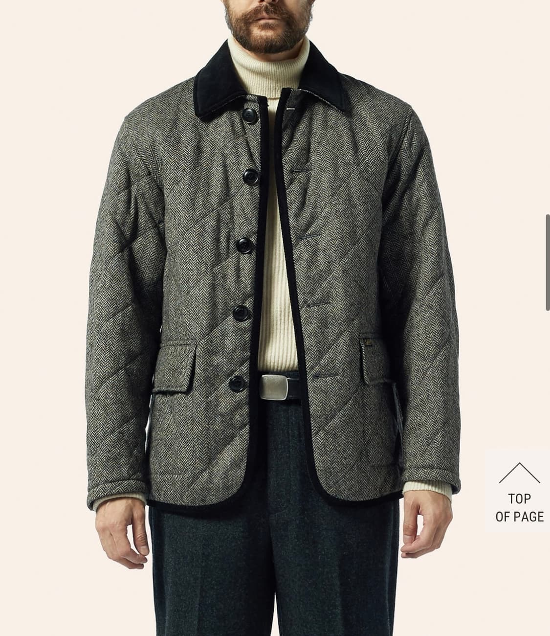 바스통 108W 그레이 헤링본 XL(105-110) 상품이미지2