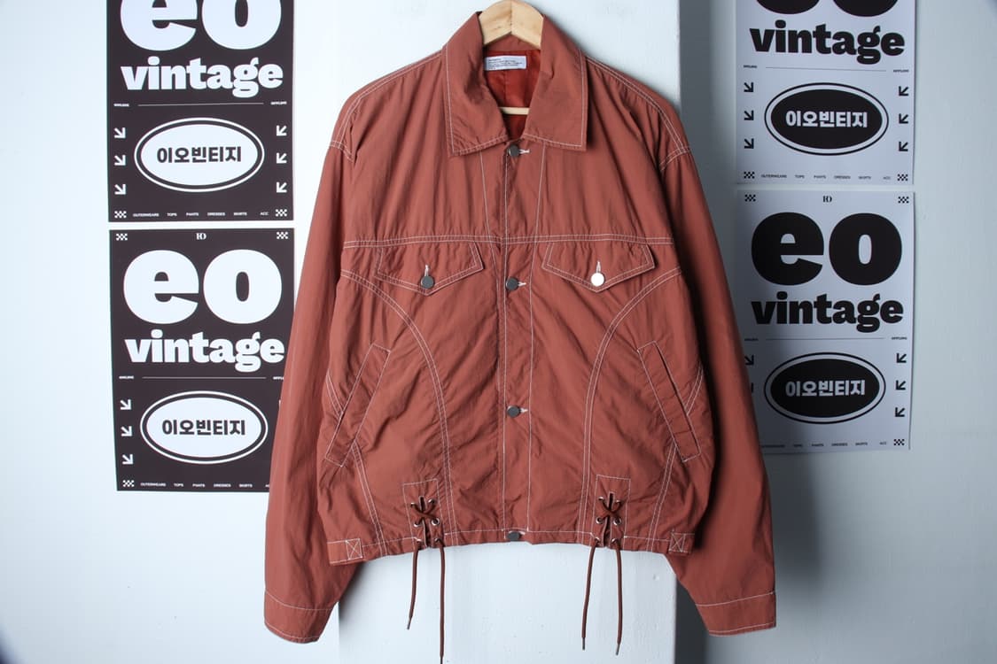 (M-2XL) 파르티멘토 집업 바람막이 점퍼자켓 스티치 우븐-H32674 상품이미지2