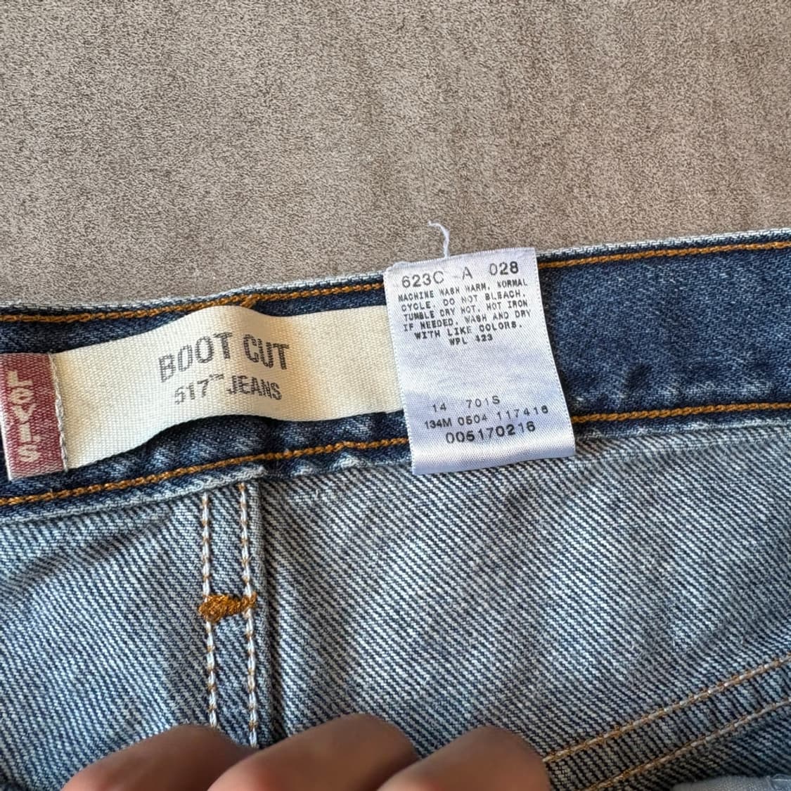 리바이스 정품 517 데님 팬츠 바지 상품이미지10