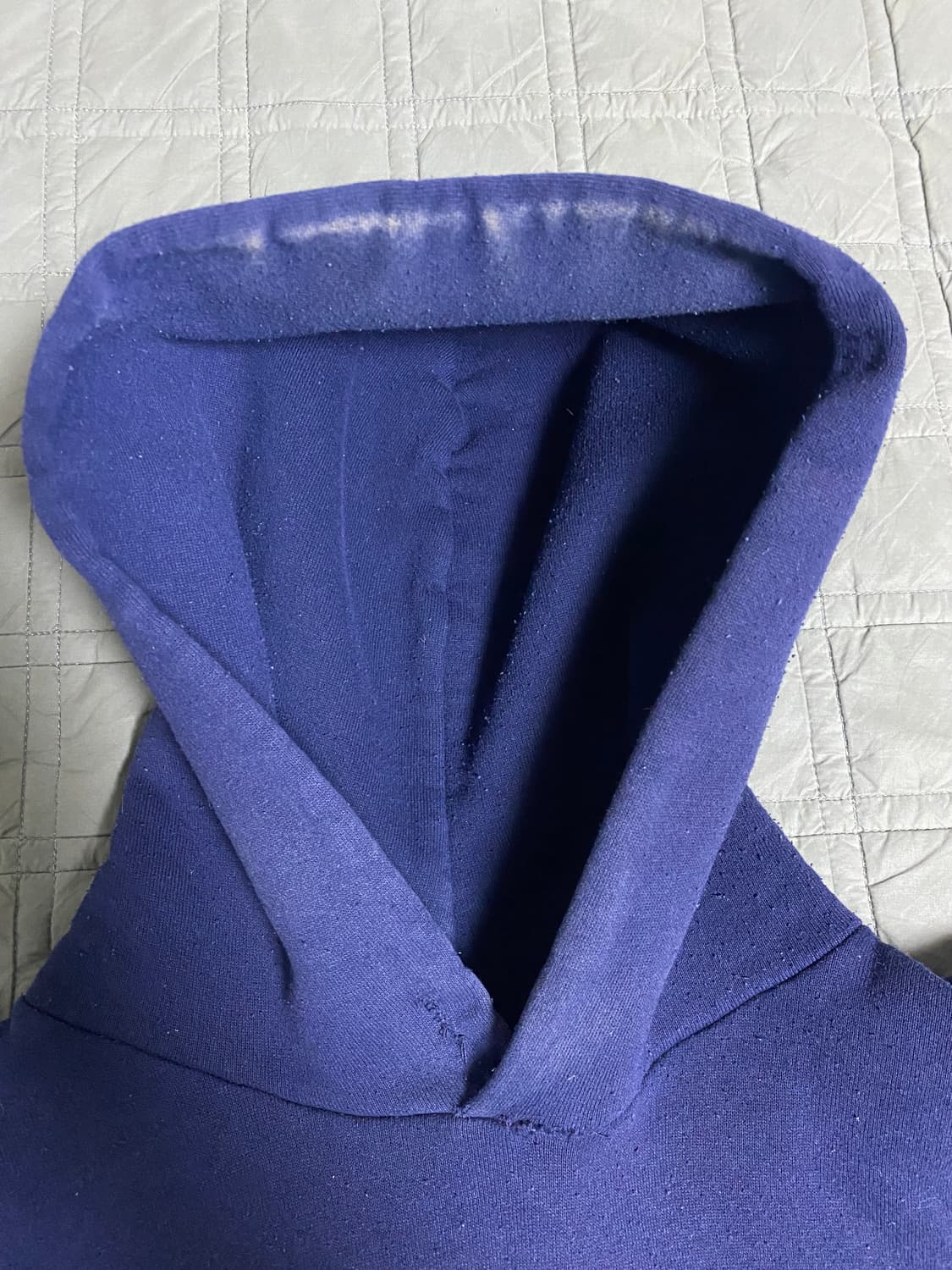 90s USA 빈티지 러셀 후드 네이비 블루 상품이미지6