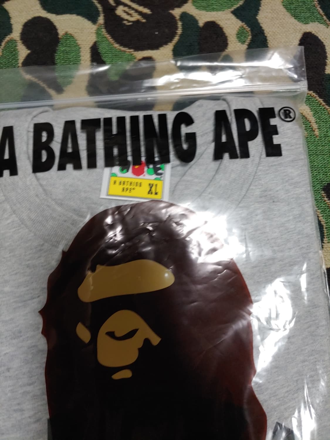 [큰XL] 베이프 그래피티 캐릭터 컬리지 릴렉스드핏 반팔티 상품이미지5