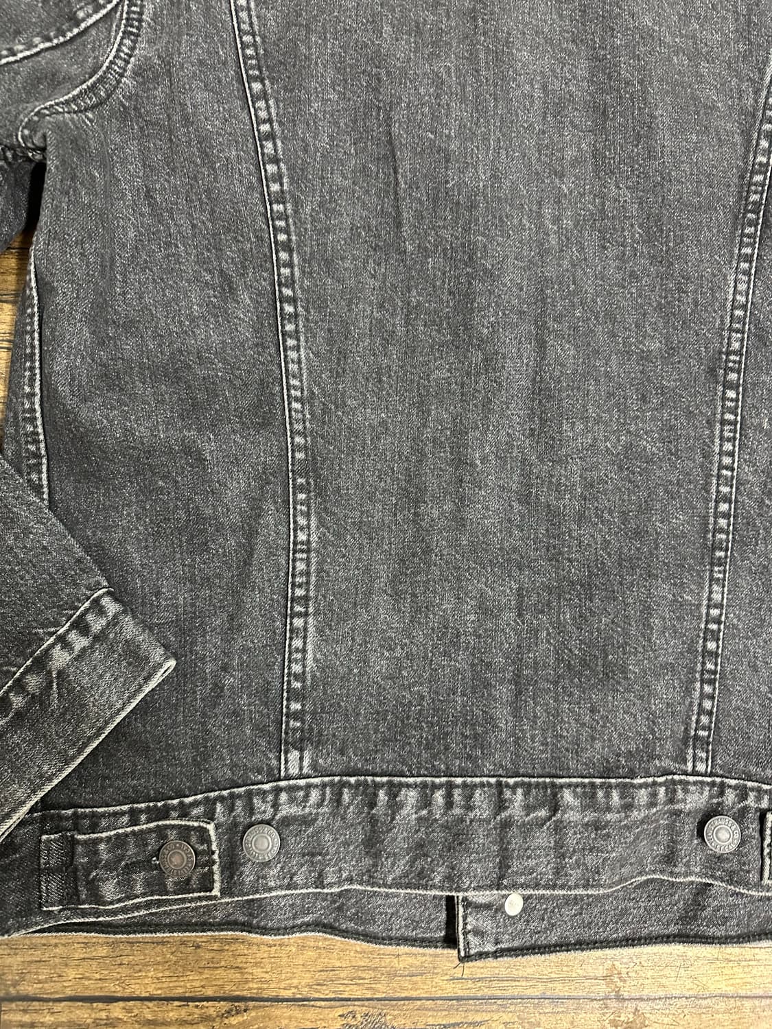 리바이스 프리미엄 블랙 데님 자켓 M  트러커 자켓 상품이미지6