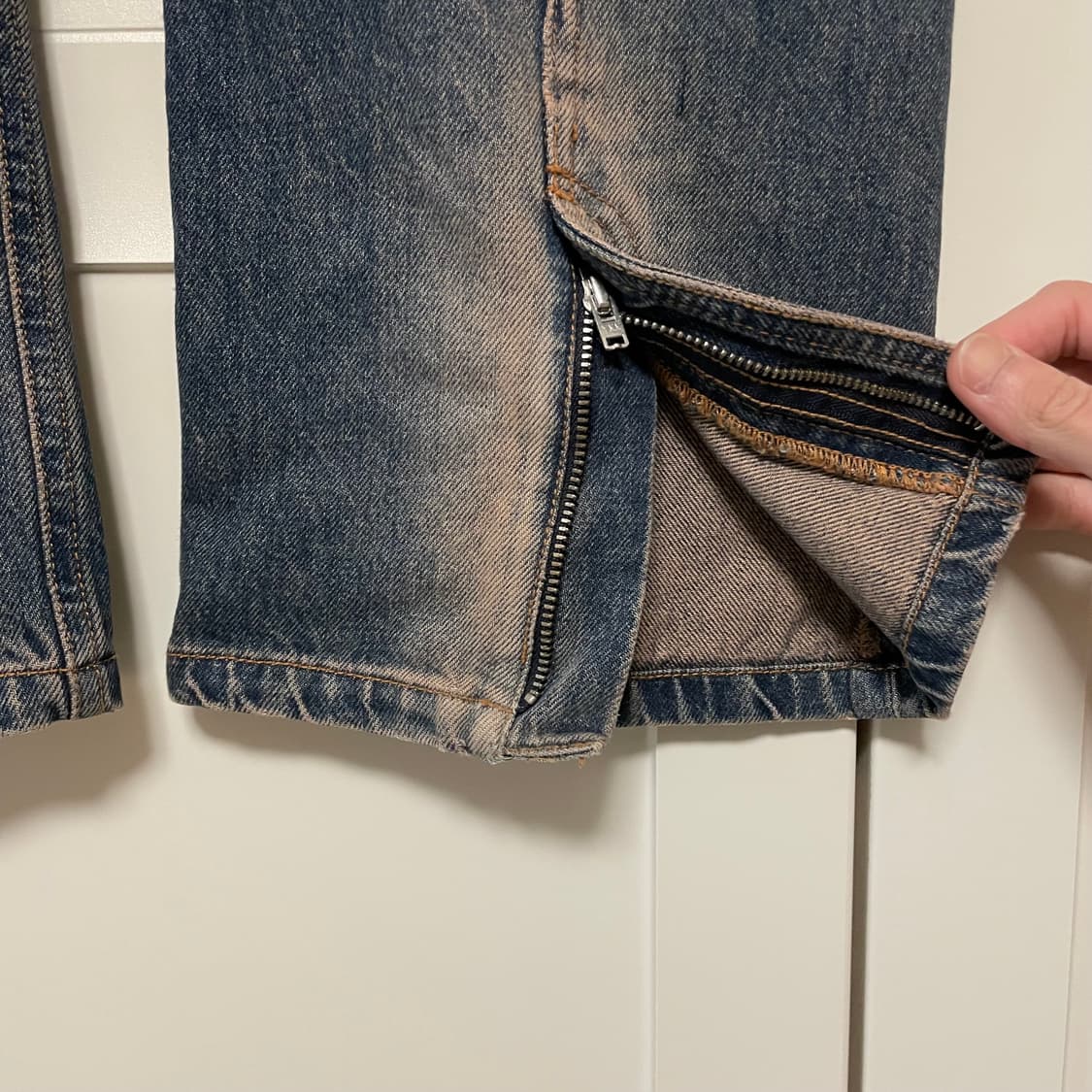 베인 레귤러 진 워시드 블루 상품이미지5