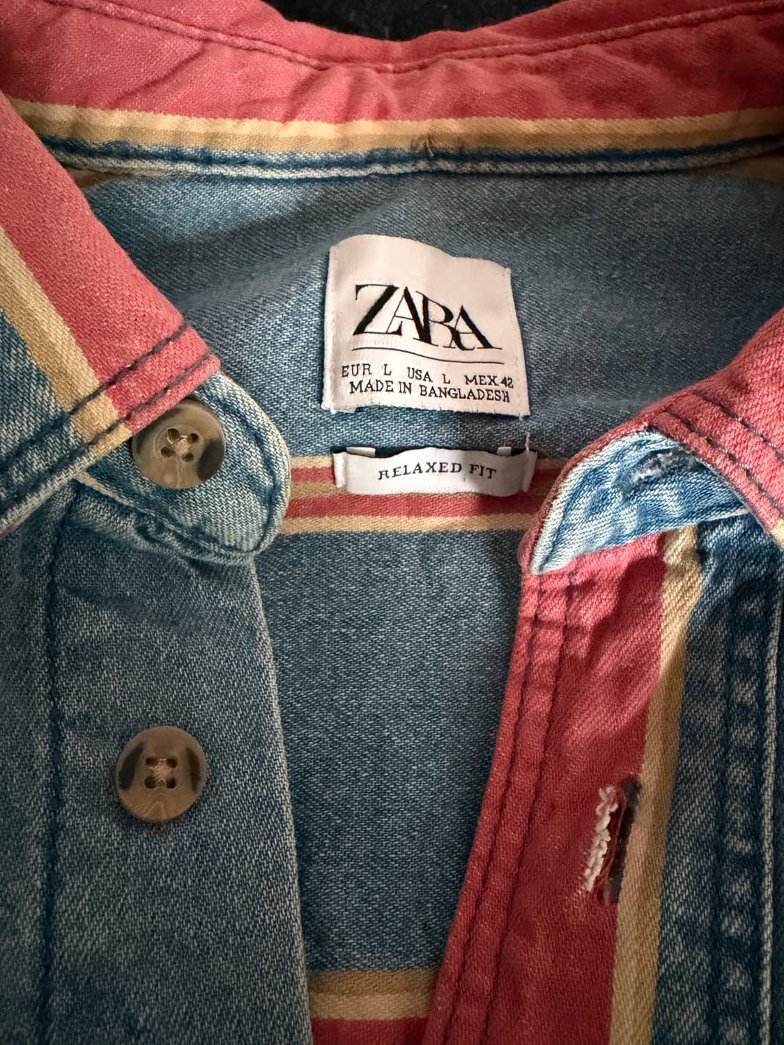 착샷O) 자라 솜사탕바 셔츠 상품이미지2