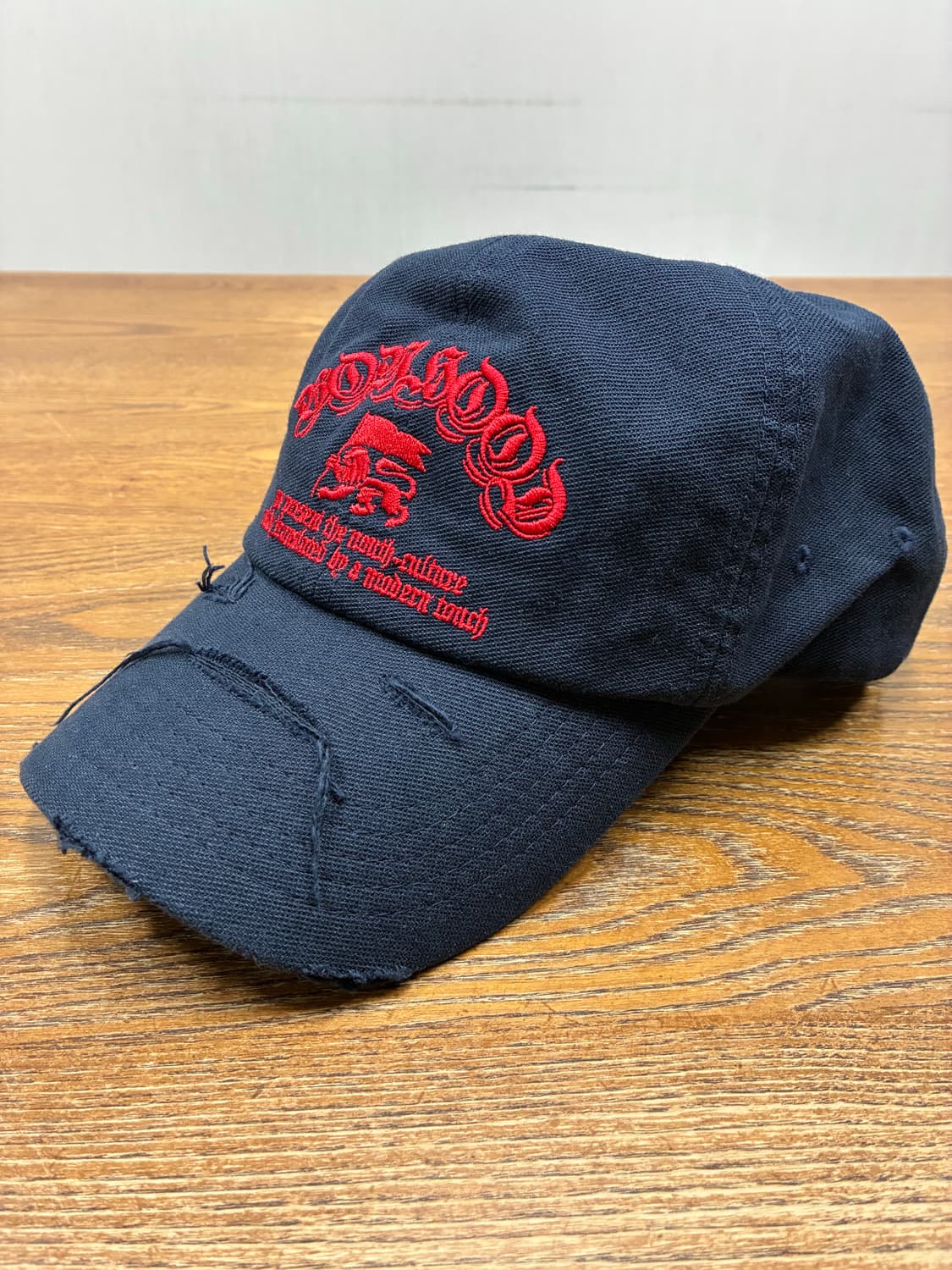 etce 보이후드 디스트로이드 캡 네이비 상품이미지2