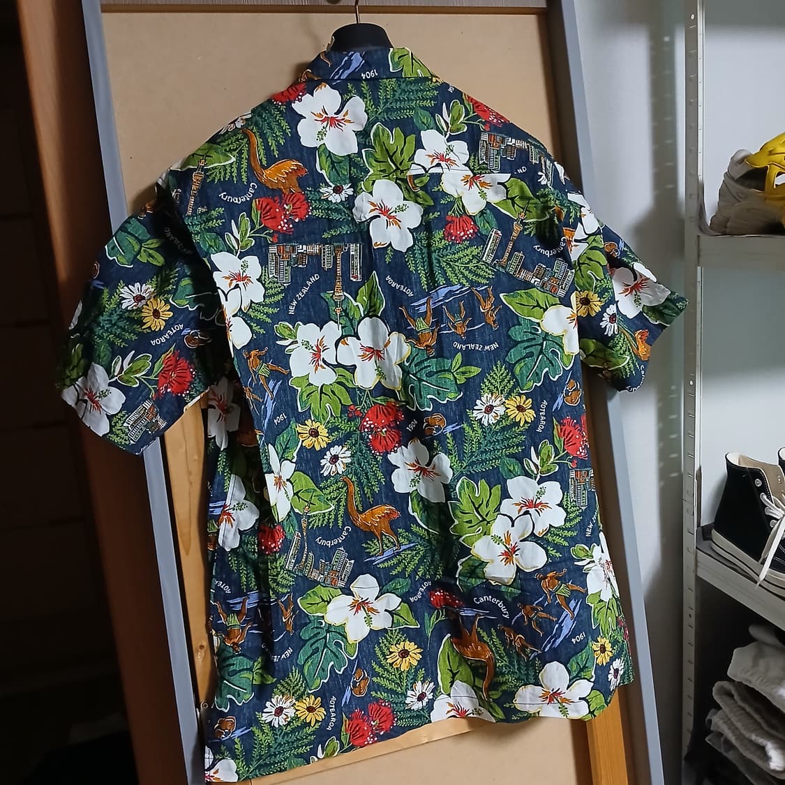 해외판 캔터베리뉴질랜드 하와이안 반팔 셔츠 남방 상품이미지1