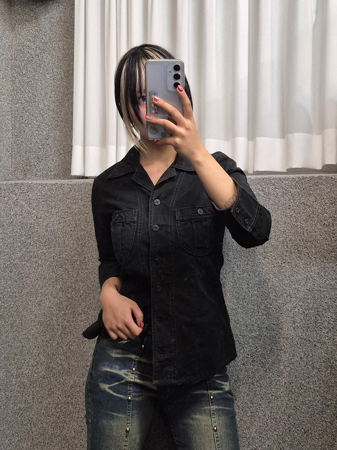 HYSTERIC GLAMOUR BLACK SHIRT  상품이미지1