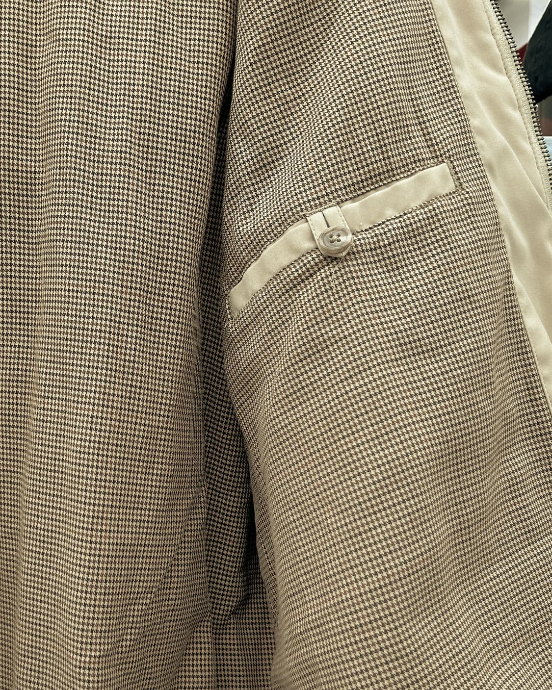 폴로랄프로렌 00s 퀼팅 블루종 경량 패딩 점퍼 베이지 상품이미지4