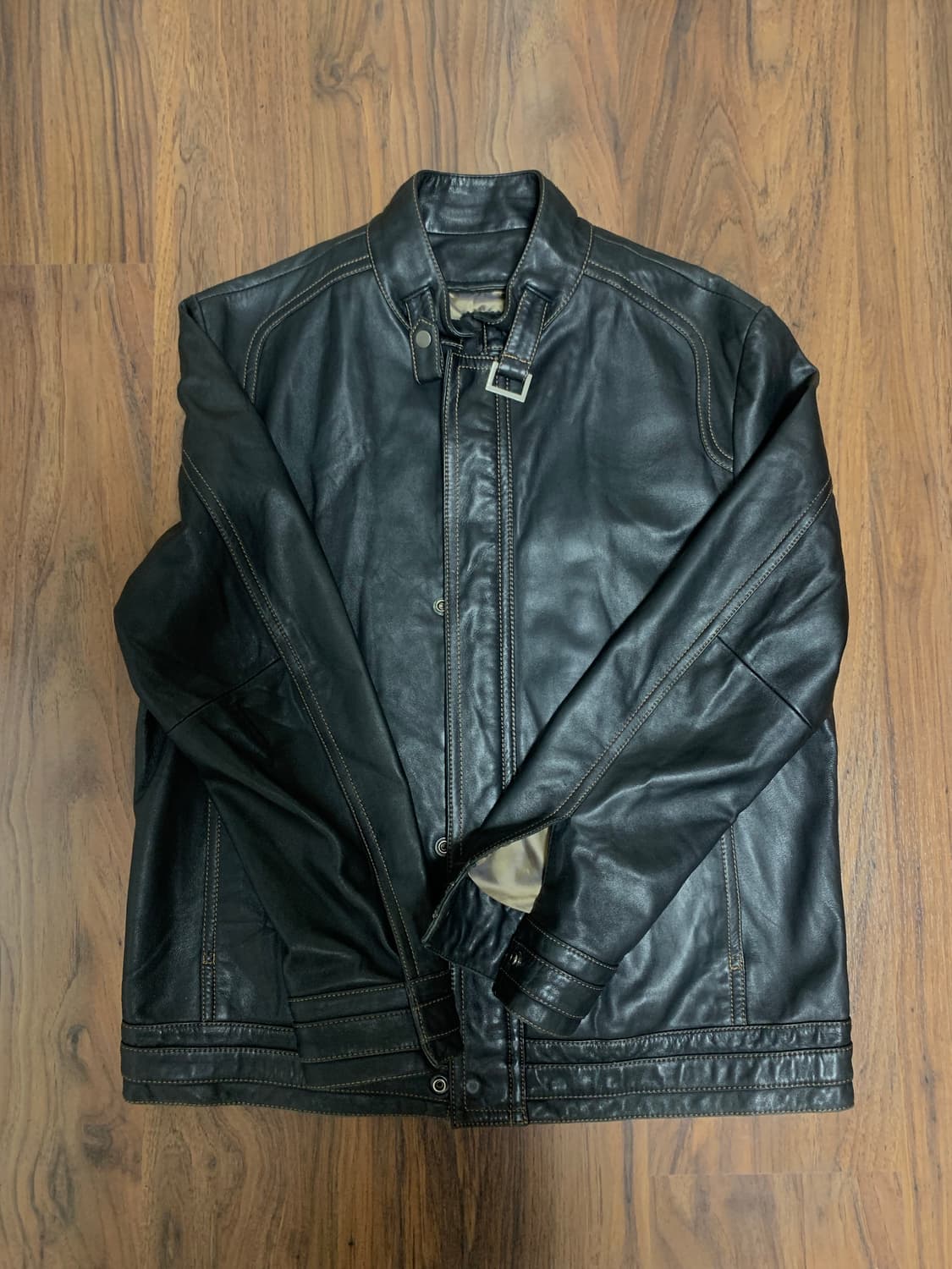 지이크 양가죽 싱글자켓 상품이미지1