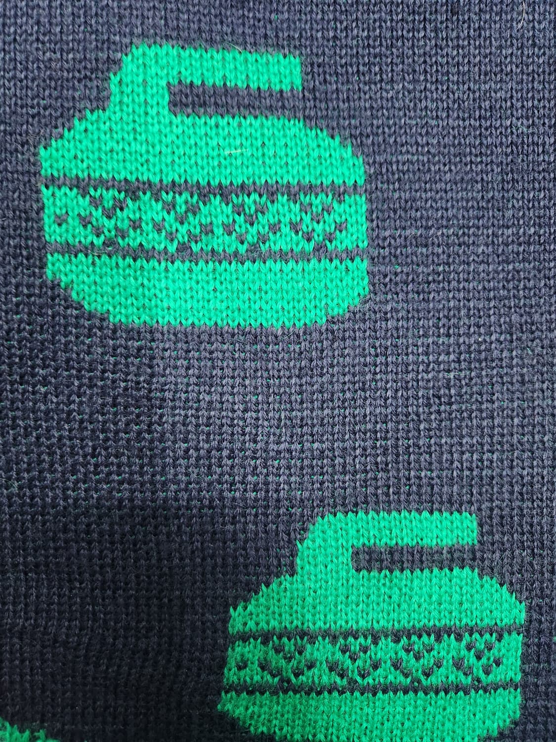 90s ALL 캐나다 빈티지 컬링 패턴 니트 M (크게나옴) 상품이미지3