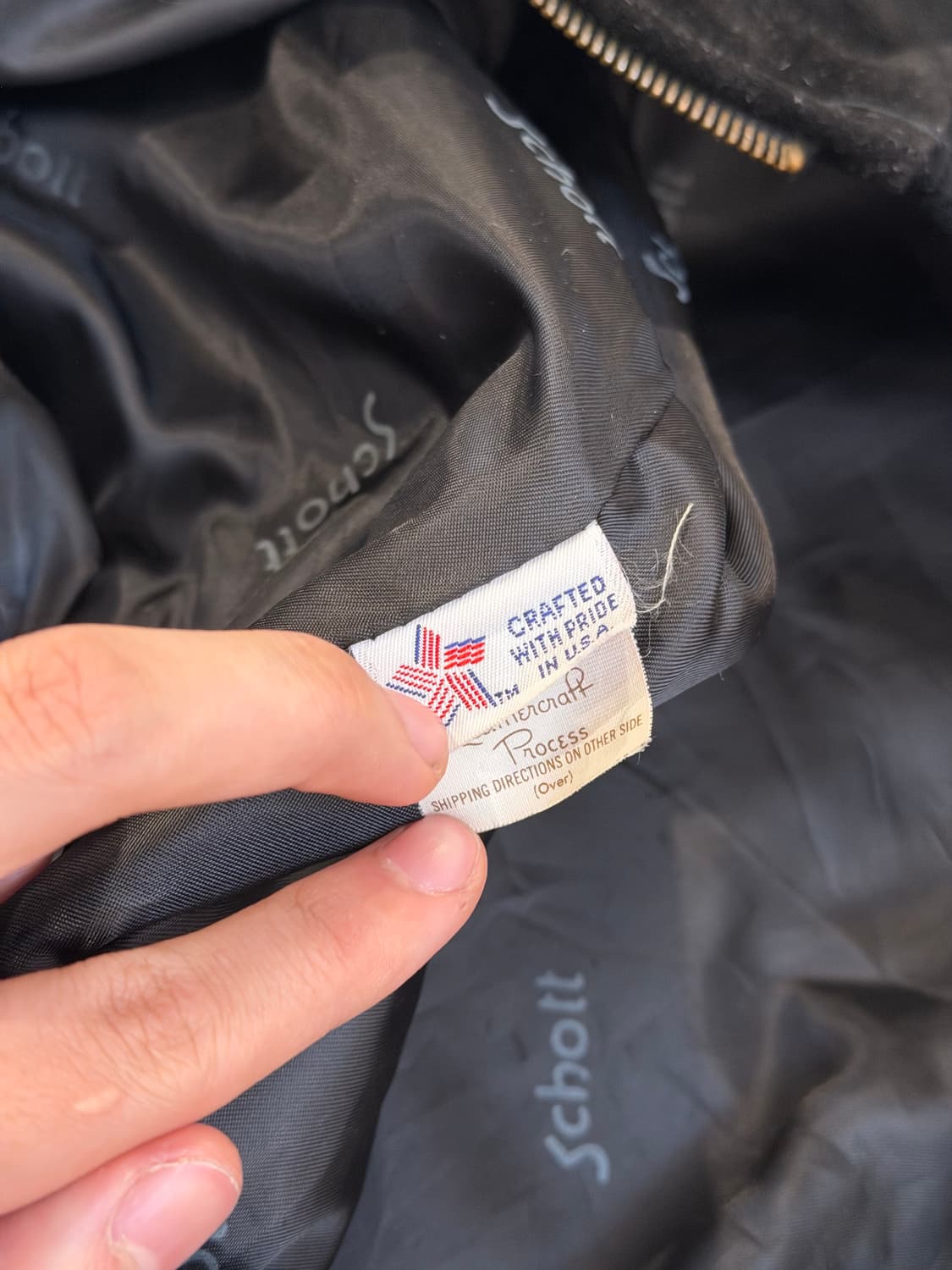 80s 쇼트 오리지널 USA 스웨이드 블루종 봄버자켓 상품이미지6