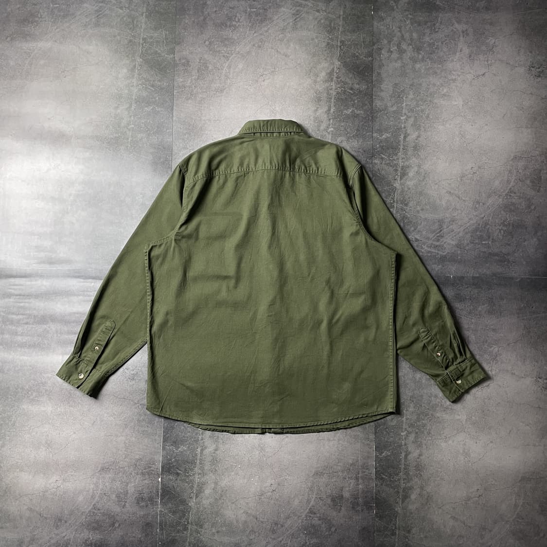 WRANGLER 랭글러 빈티지 카키 플랩포켓 코튼 셔츠 A00605 상품이미지7