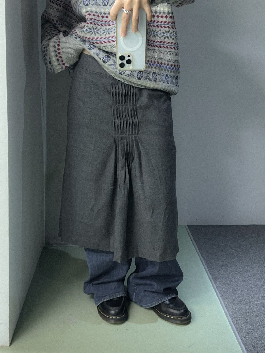 denim cargo bootscut pants 상품이미지5