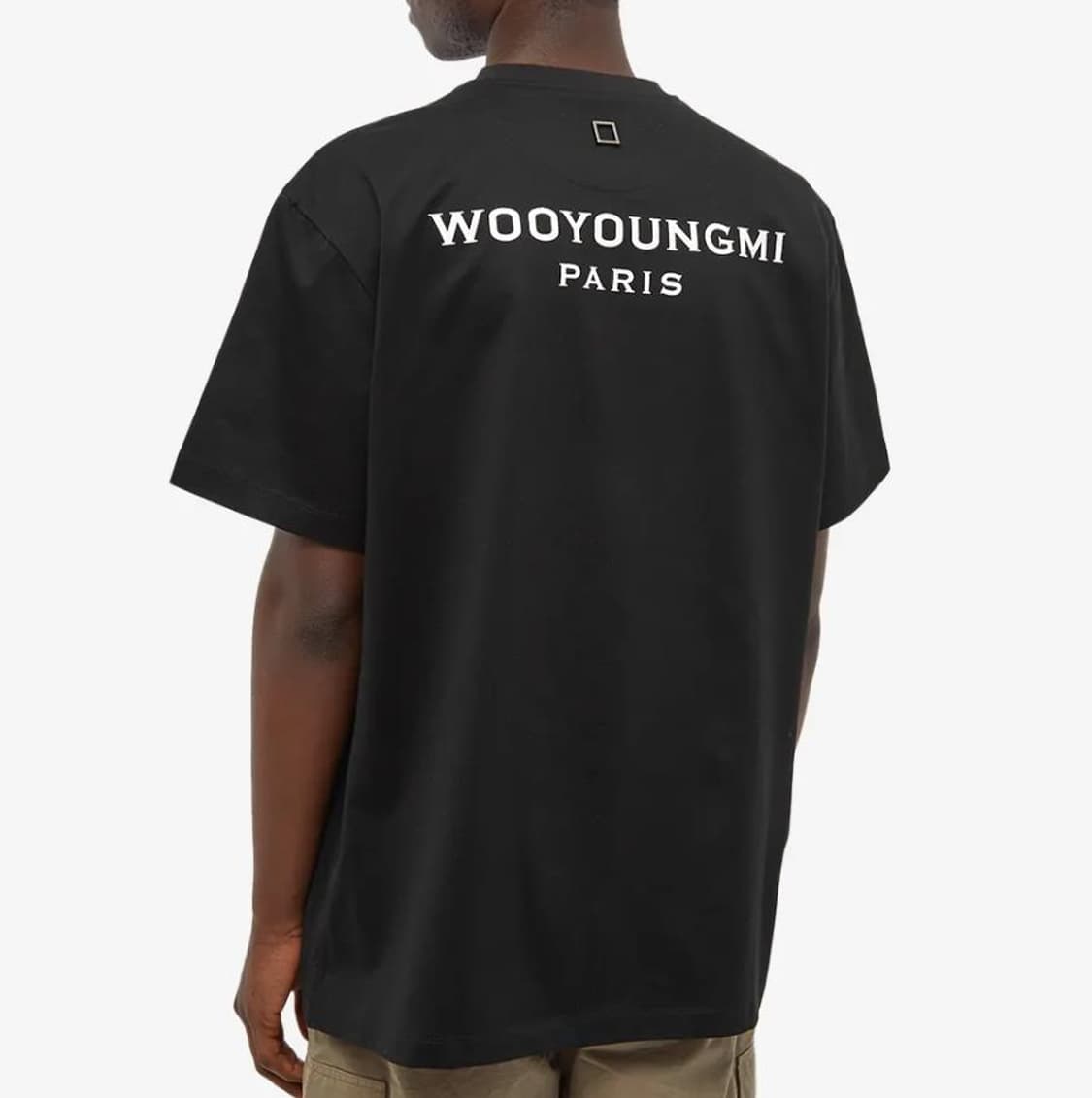 54 새제품) 우영미 코튼 백로고 티셔츠 블랙 25SS XXL 110 상품이미지1