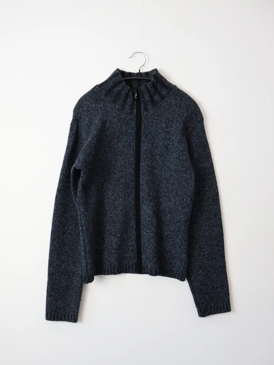 JPN Wool Blend Zip Knit Cardigan 상품이미지4