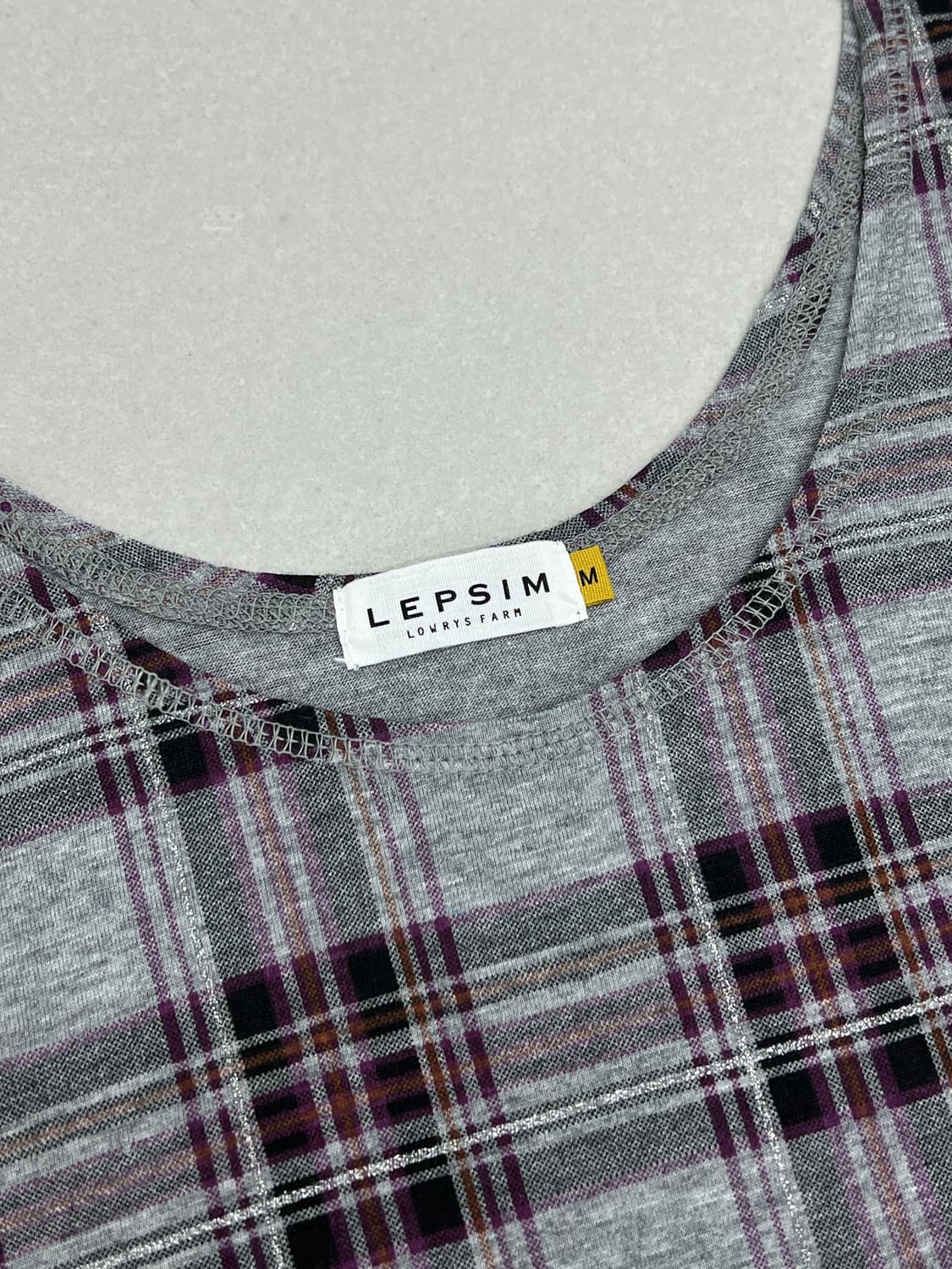 LEPSIM by LOWRYS FARM 체크 슬리브리스 상품이미지3