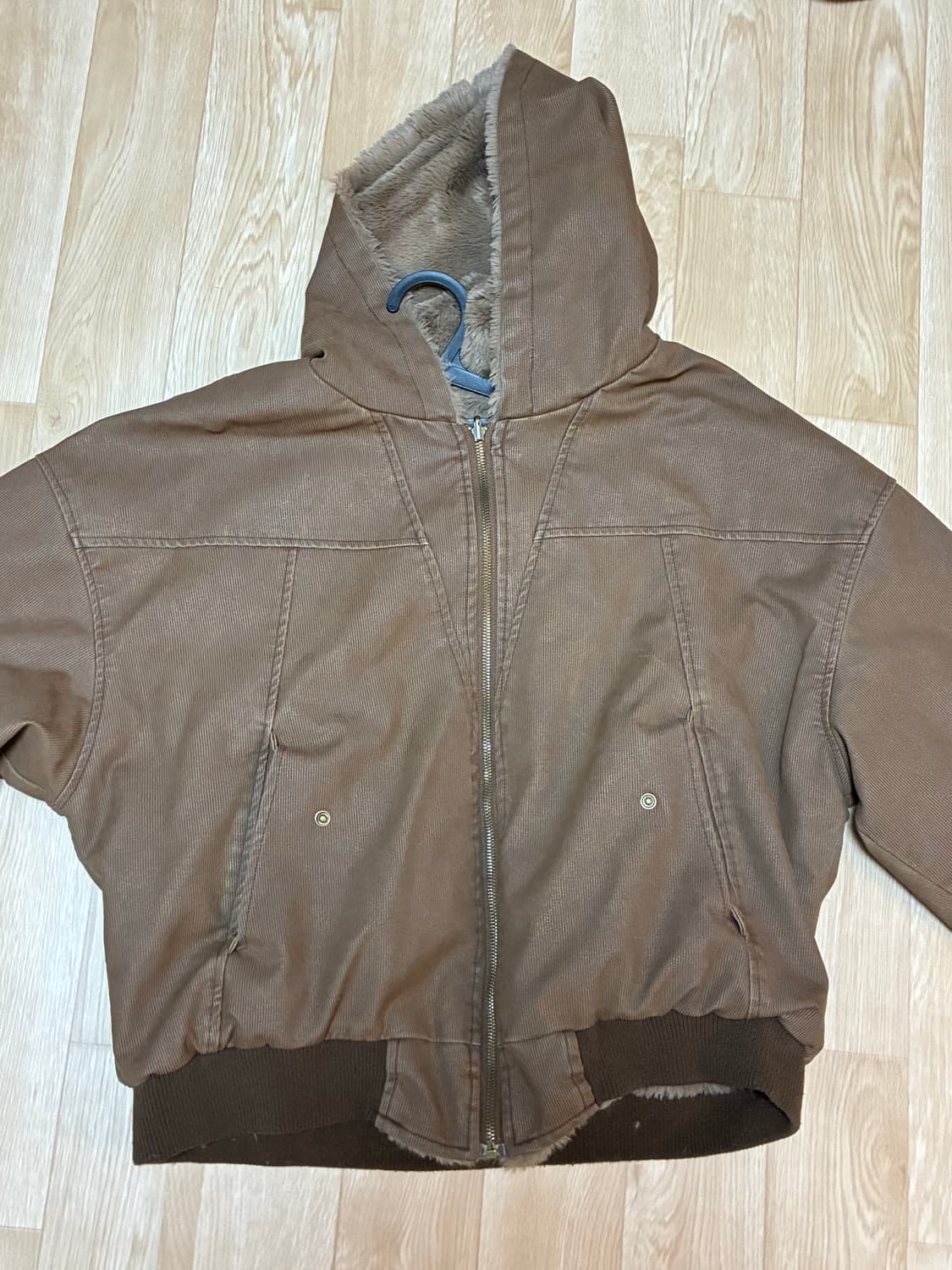 브라운 털 자켓 상품이미지1