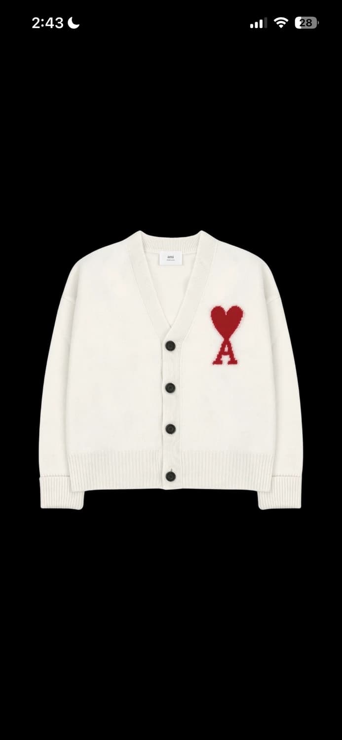 🔥[새상품/정품]🔥아미 빅하트 로고 가디건 3 color 상품이미지4