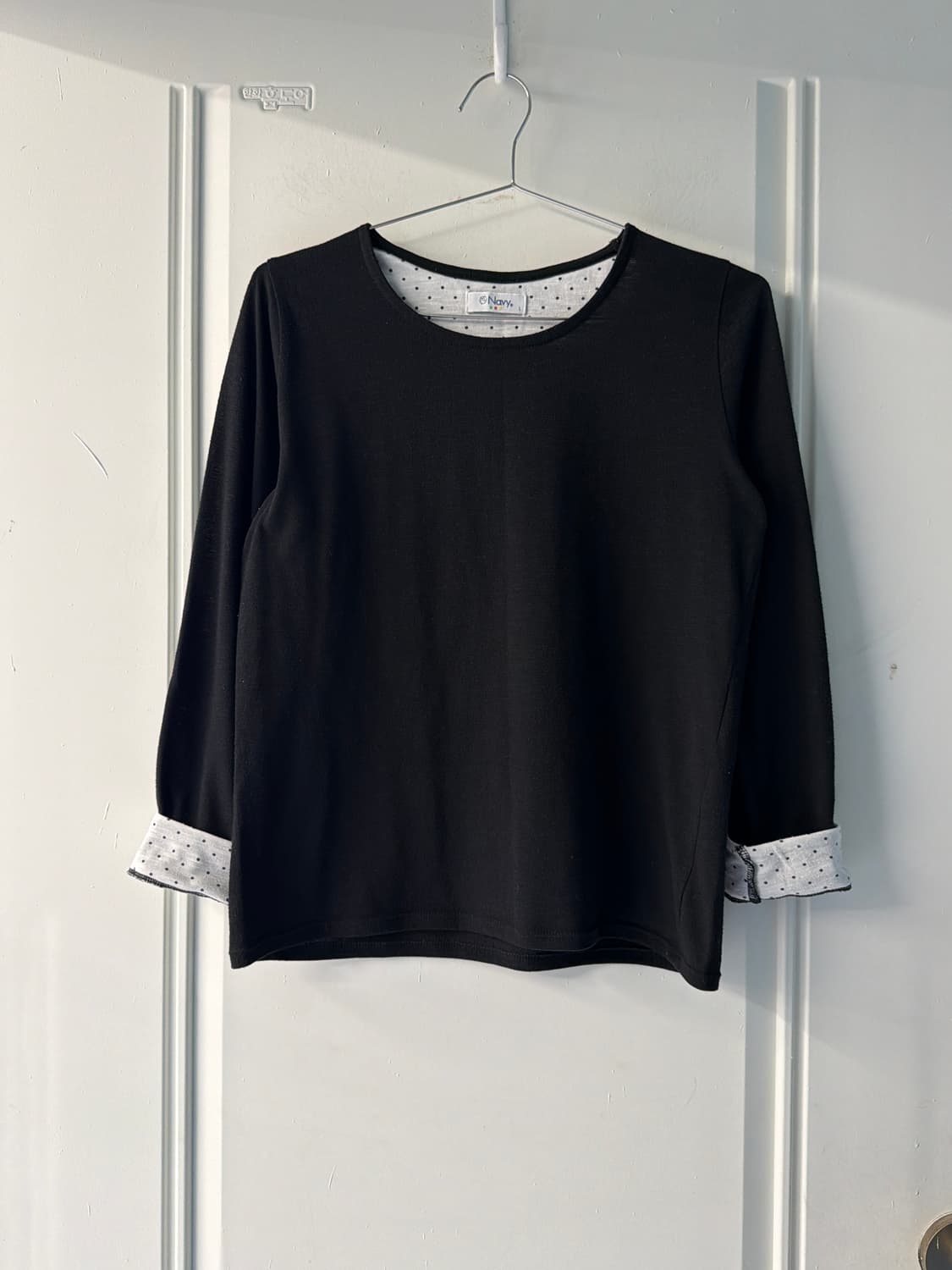 일본빈티지 도트 레이어드 롱슬리브 상품이미지2