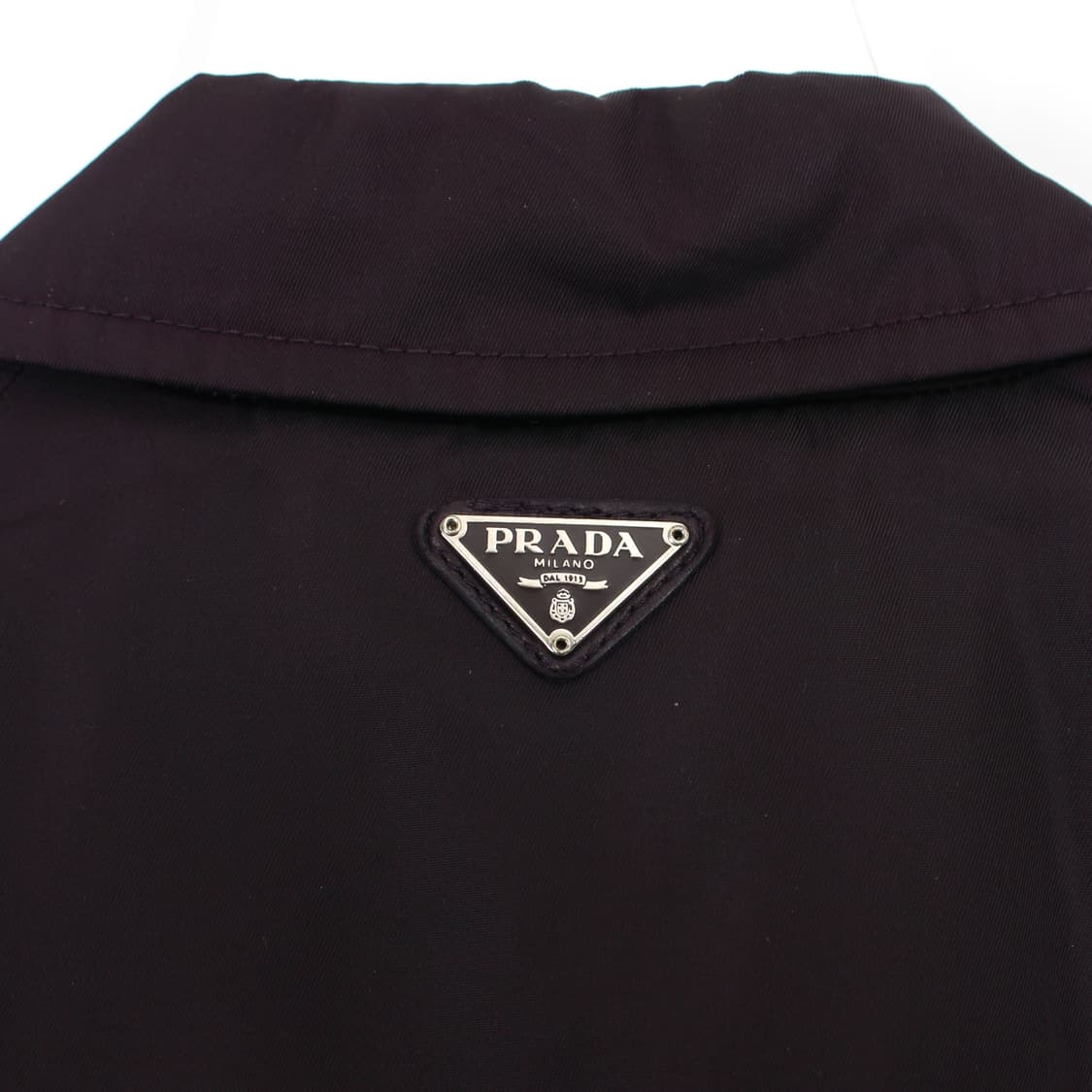 프라다 prada 빈티지 나일론 퍼플 미디 벨트 트렌티 코트 자켓 상품이미지1