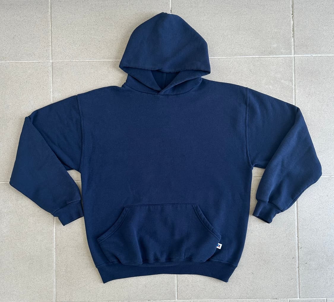 90s 빈티지 러셀 후드 네이비 M 상품이미지1