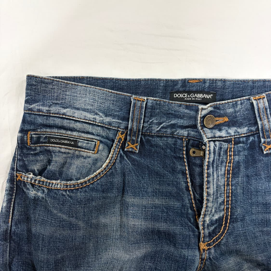 돌체앤가바나 00s DG 메탈 로고 레귤러 스트레이트 데님 팬츠 상품이미지6