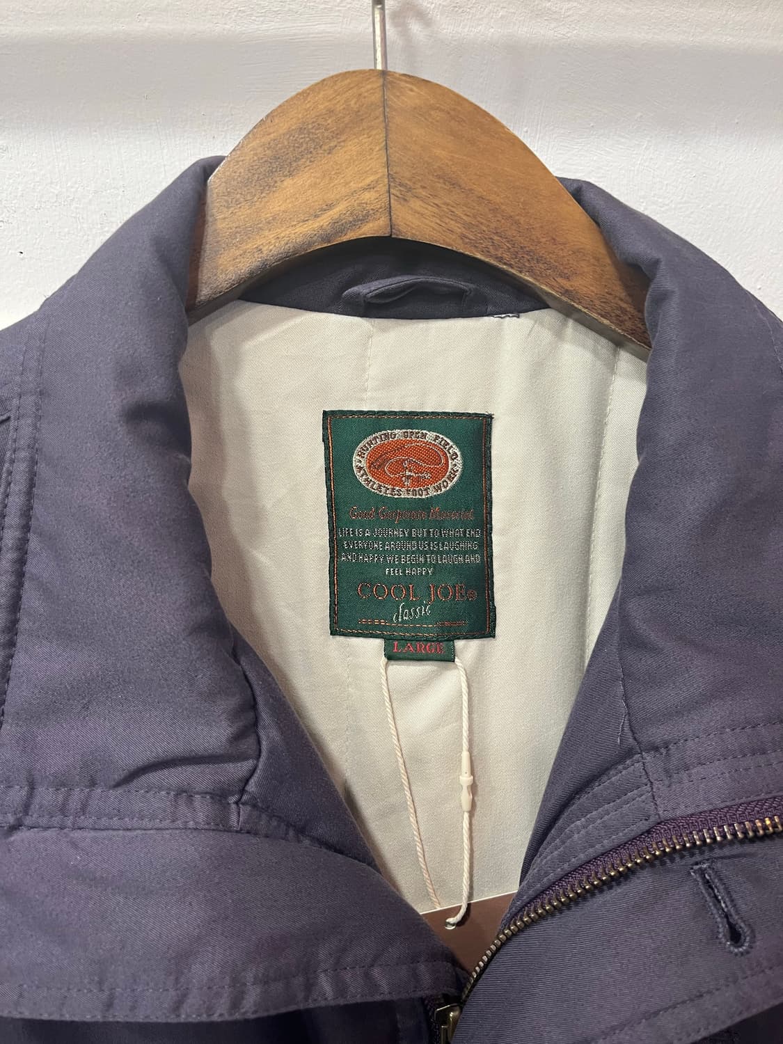 [L] COOL JOE 클래식 빈티지 사파리 자켓 (다크 퍼플) 상품이미지4