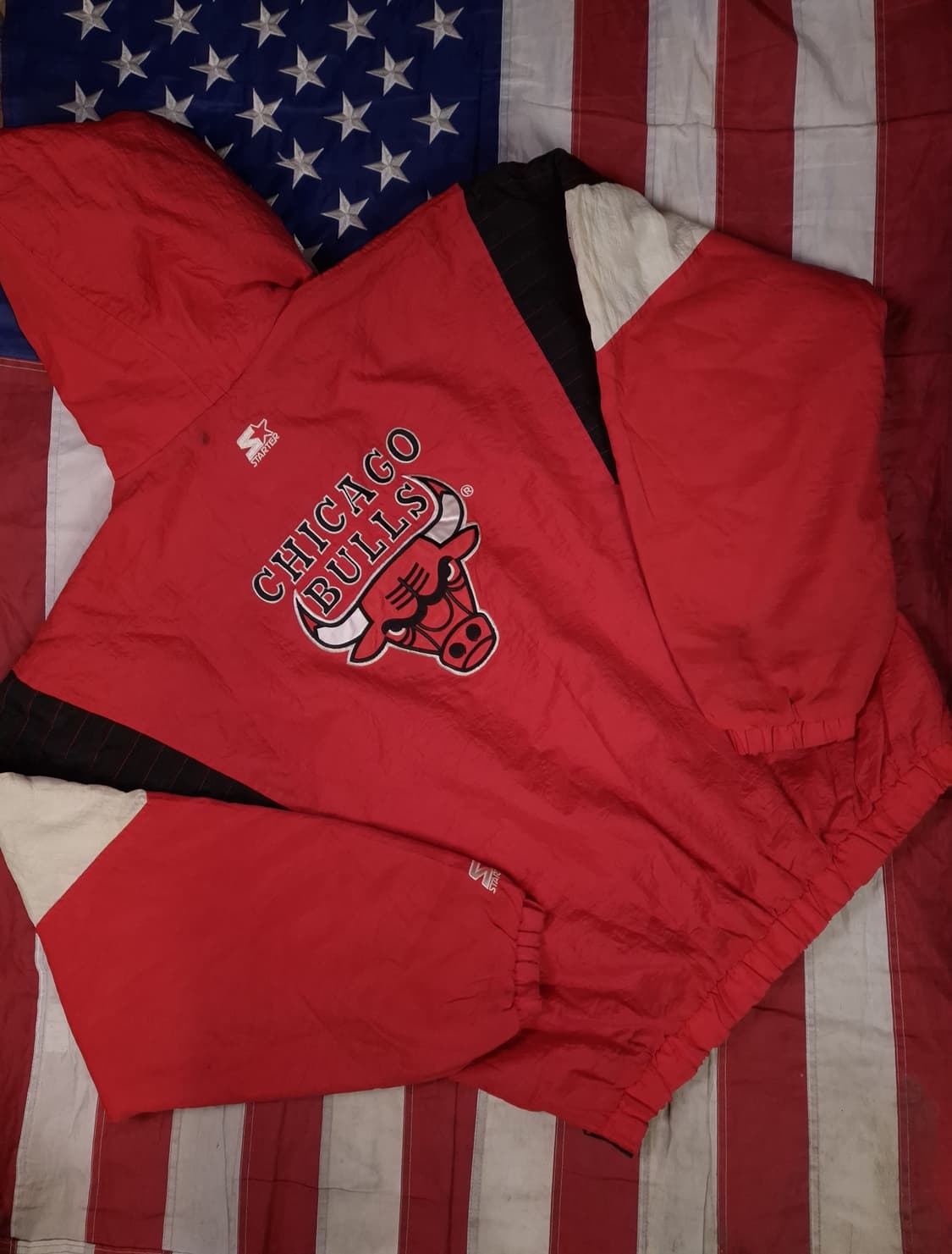 90's 스타터 시카고불스 패딩 아노락 상품이미지1