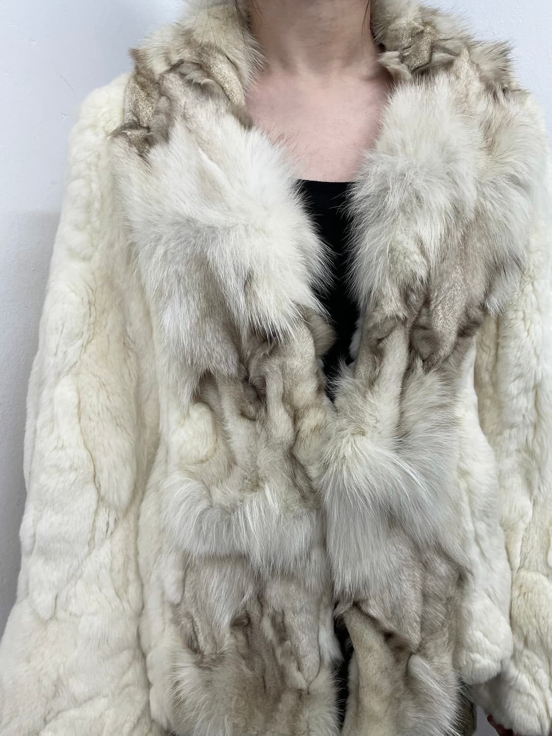 크림 폭스 퍼자켓 상품이미지5