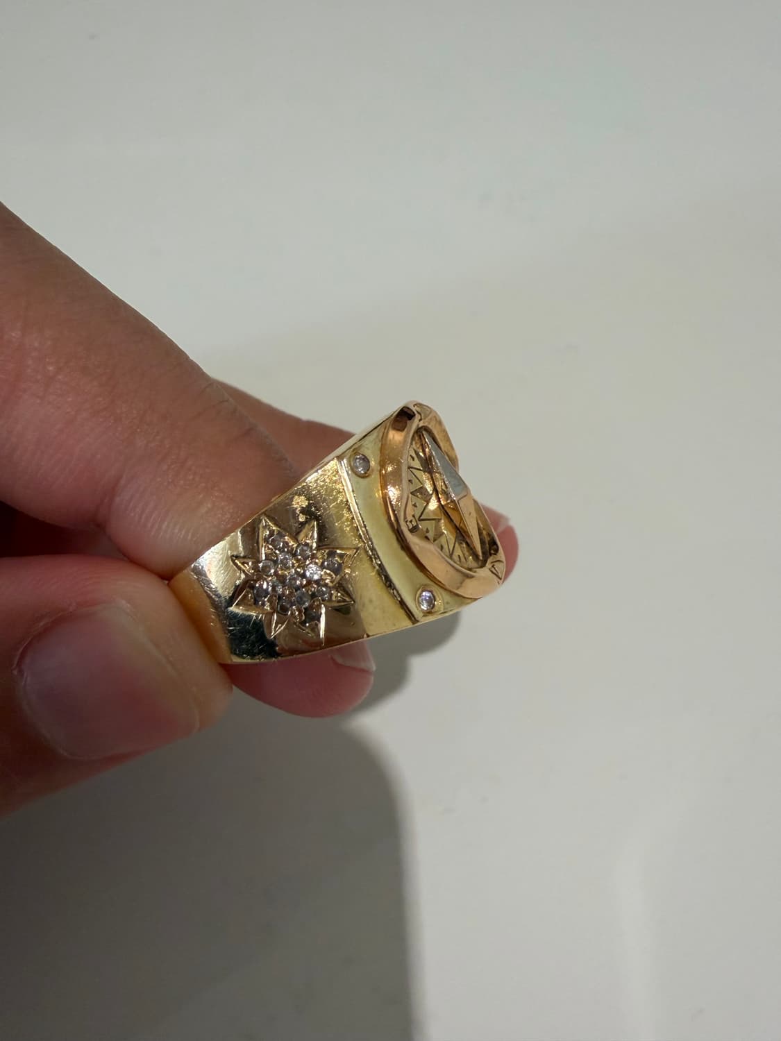 18k 골드 나침반 금반지 2.08돈 상품이미지2