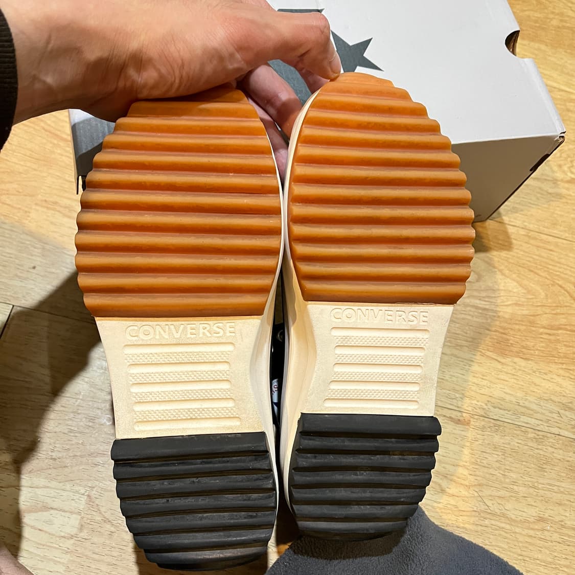 (250) 컨버스 X JW앤드슨 런스타 하이크 하이 블랙 상품이미지5