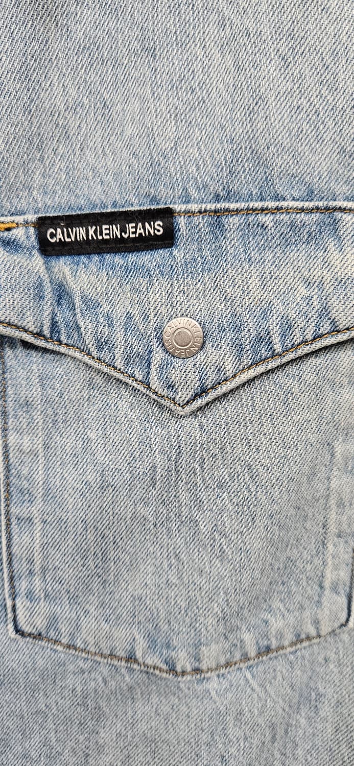 캘빈클라인 워싱 데님 셔츠 남방 M 상품이미지4