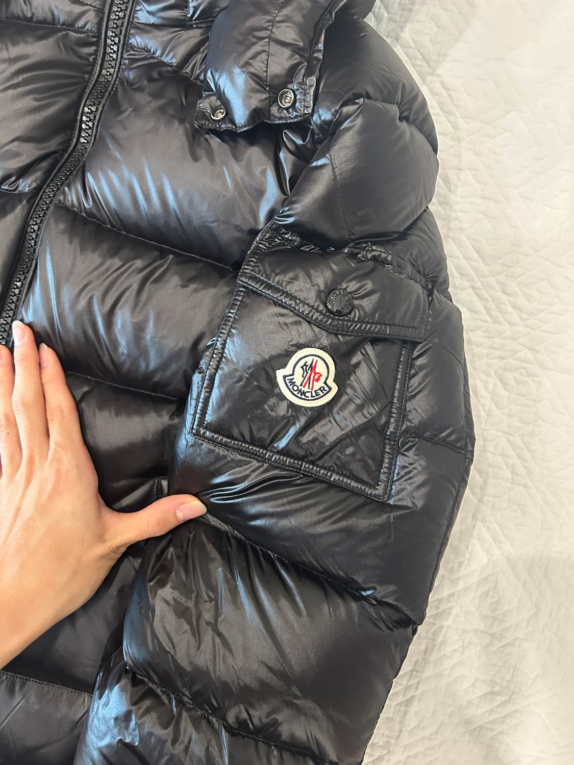 몽클레어 마야 패딩 블랙 1사이즈 새상품 상품이미지3