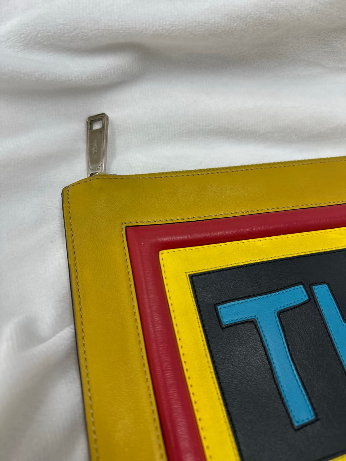 (OS)펜디 THINK 로고 레더 클러치백 상품이미지2