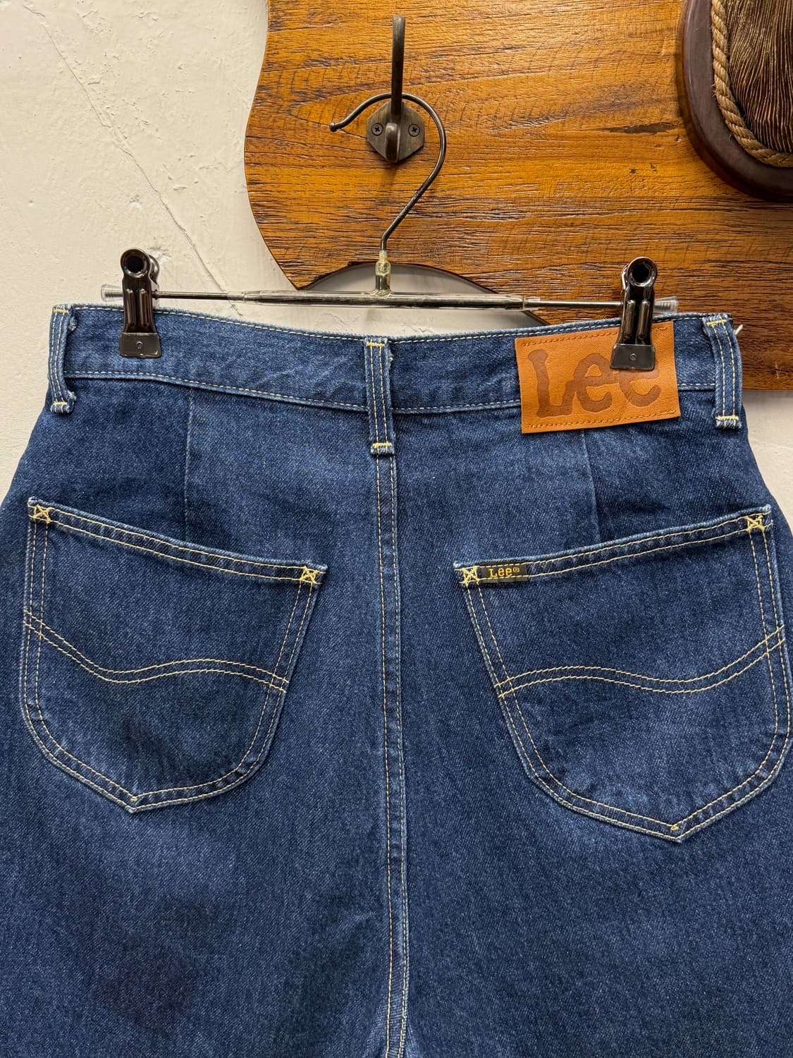 Japan Lee Riders One-tuck Wide Denim Sho 상품이미지4